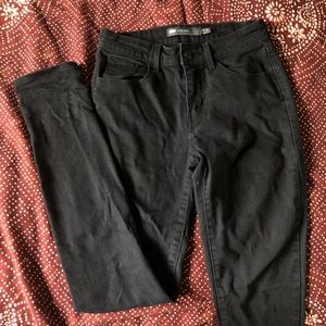 High waisted black jeans